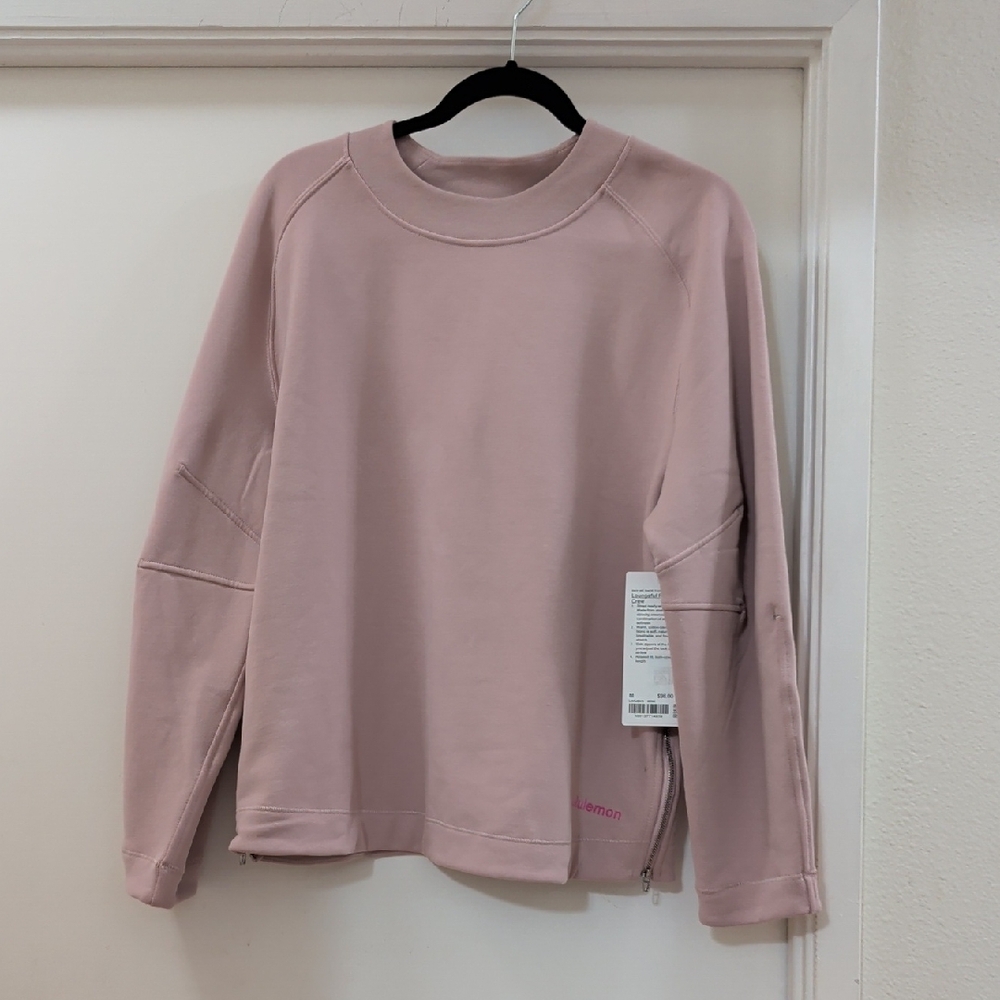 Lululemon Loungeful Relaxed Crew Mink Pink NWT - Picture 2 of 7